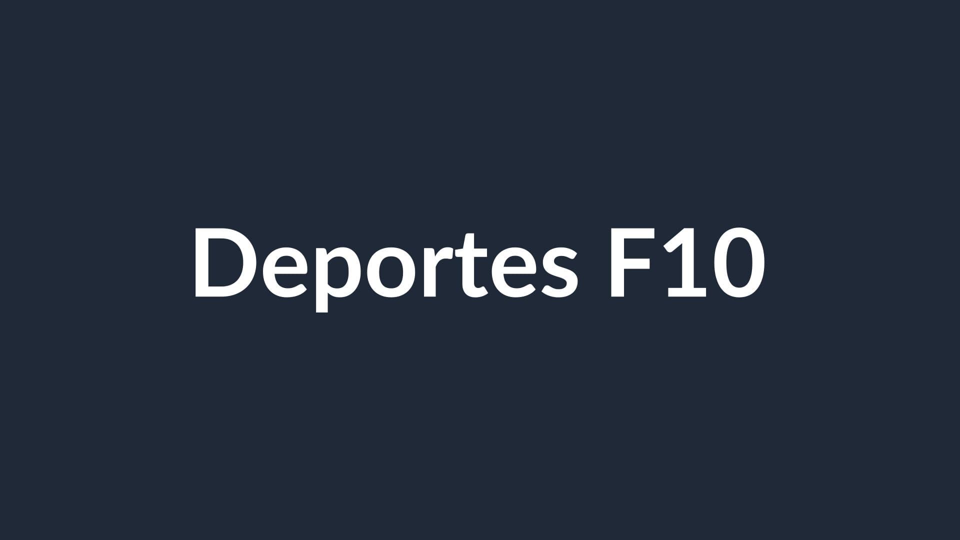 DEPORTES F10